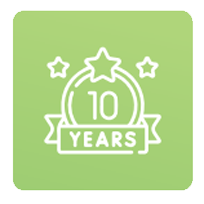 10 years icon